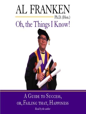 cover image of Oh, the Things I Know!